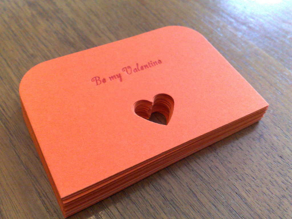 Printed and Punched Valentines