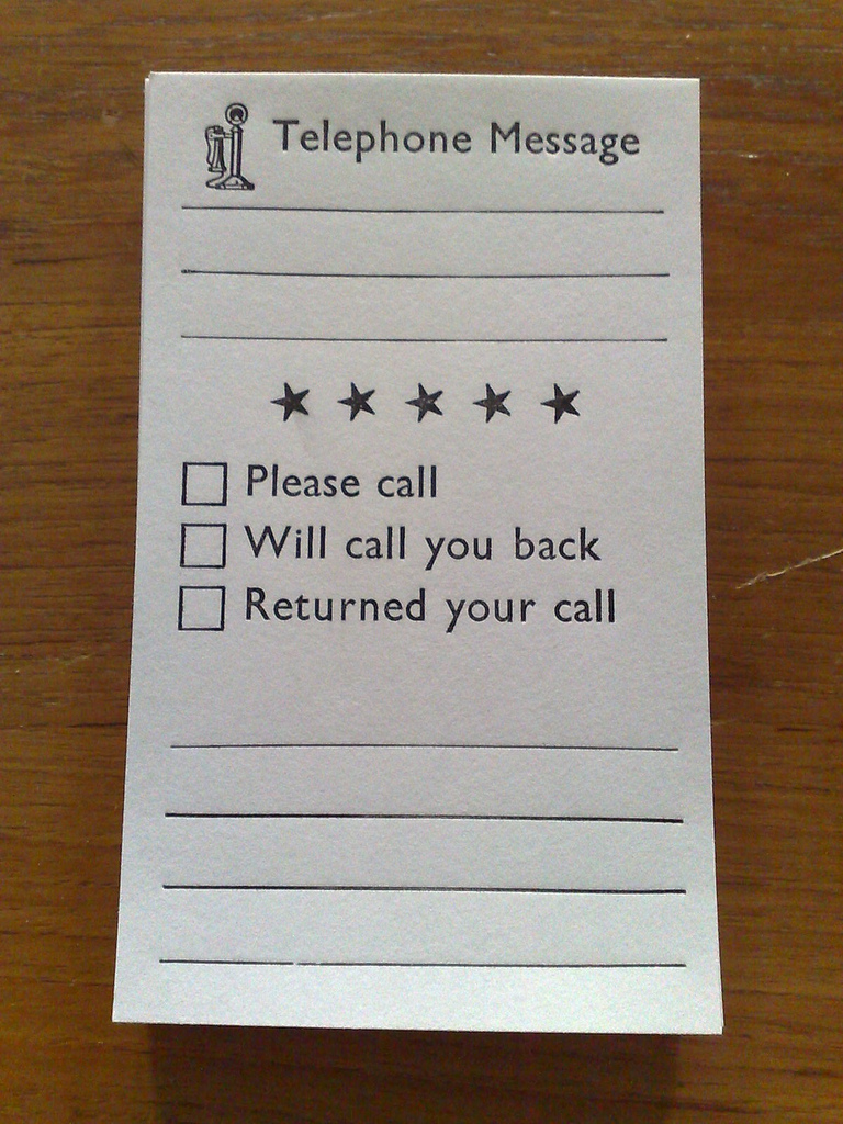 Telephone Message Pad Alpha 2