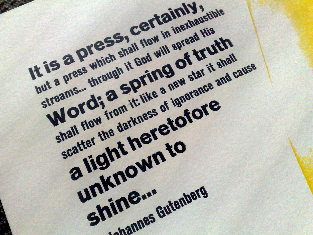 Gutenberg Quotation