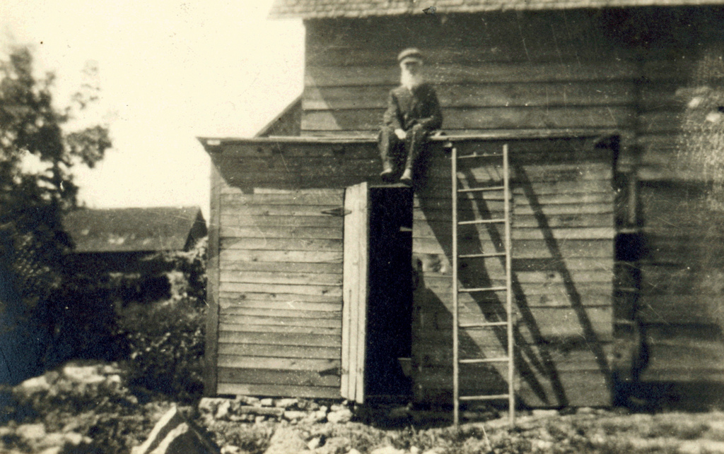 Nathaniel Caswell on a Roof