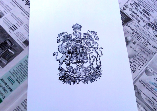 Arms of Canada Print