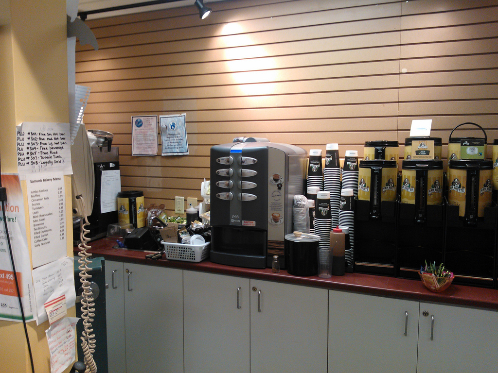 New Coffee Machine at Samuel's in Robertson Library