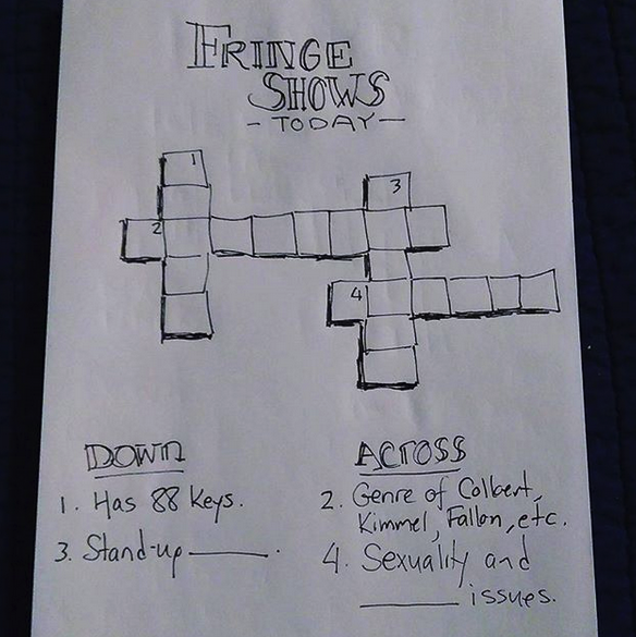 An example crossword puzzle.