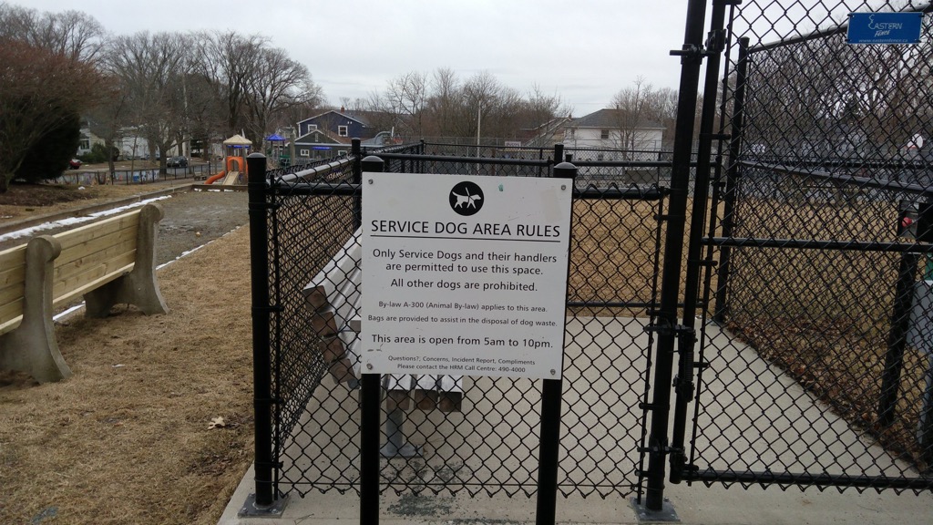 Photo of the Halifax Service Dog Park in Ardmore Park