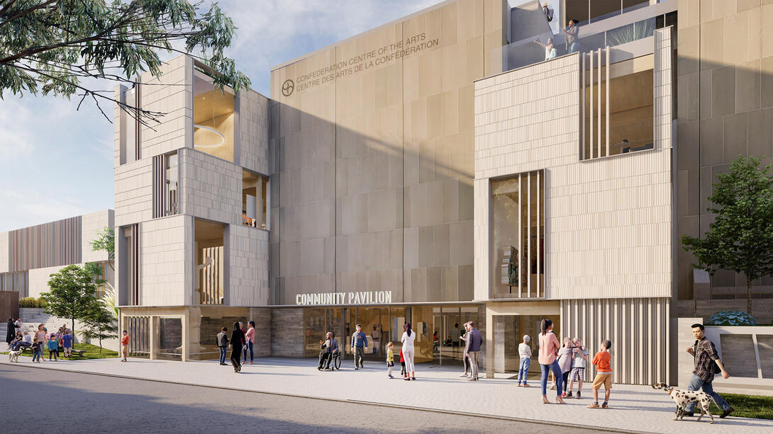 Rendering of the new Victoria Row entrance.