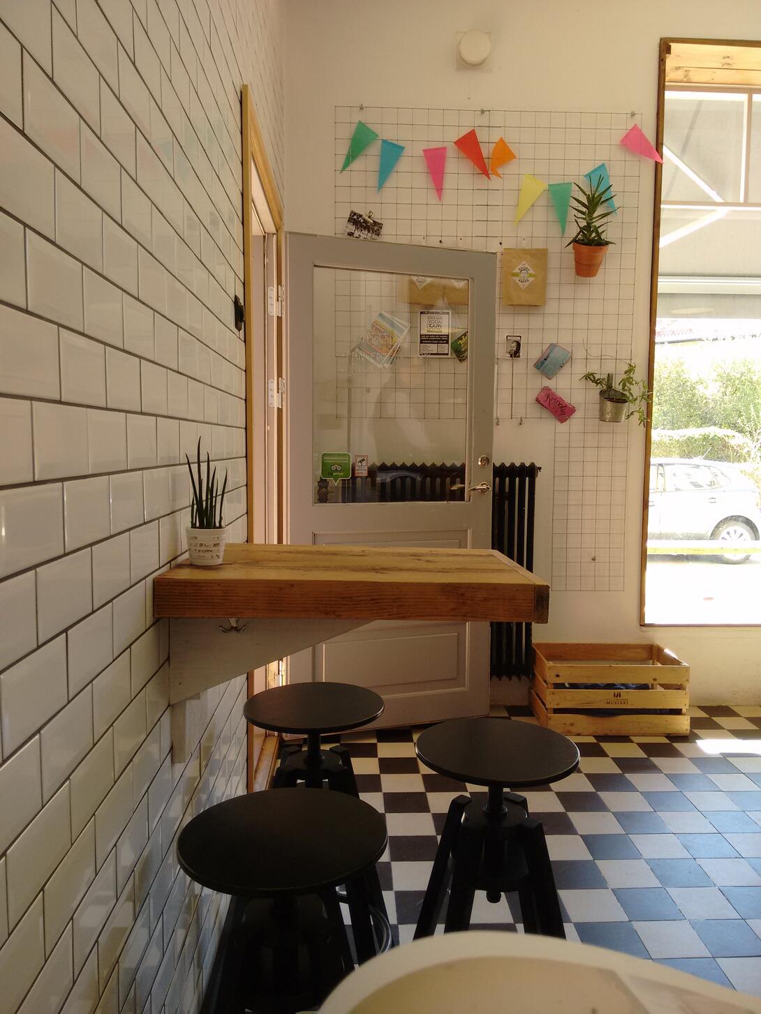 The inside of Cafe No. 6 in Malmo.