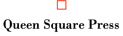 Queen Square Press logo: a small centred red hollow box, over the words Queen Square Press in a serif typeface