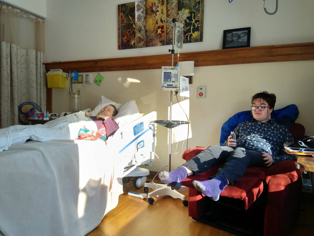 Photo of Catherine and Oliver at the PEI Palliative Care Centre