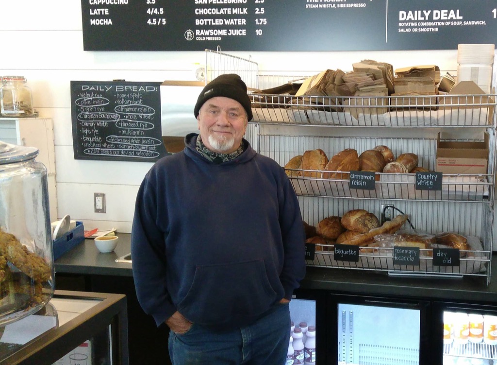 Photo of Baker John Dale at Breadworks.