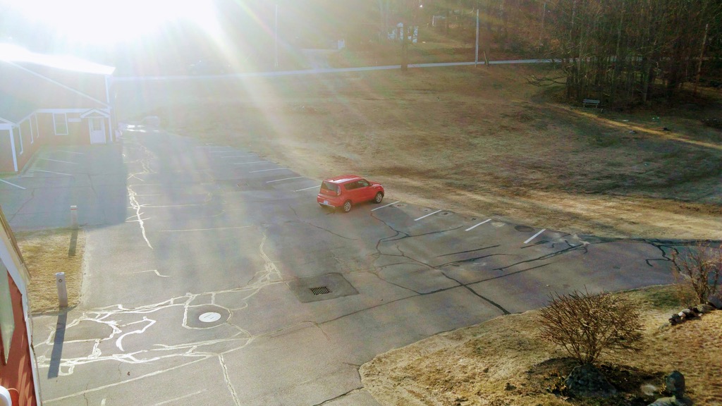 Photo of Kia Soul, from the balcony at Yankee Publishing