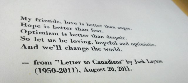 Jack Layton quote.