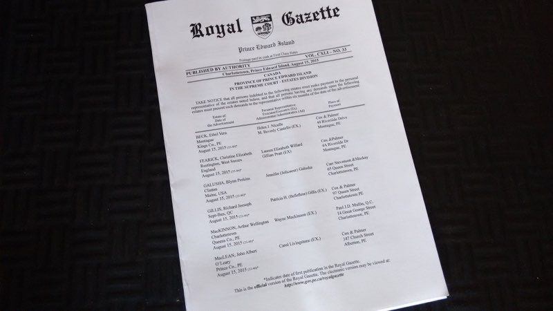 Royal Gazette