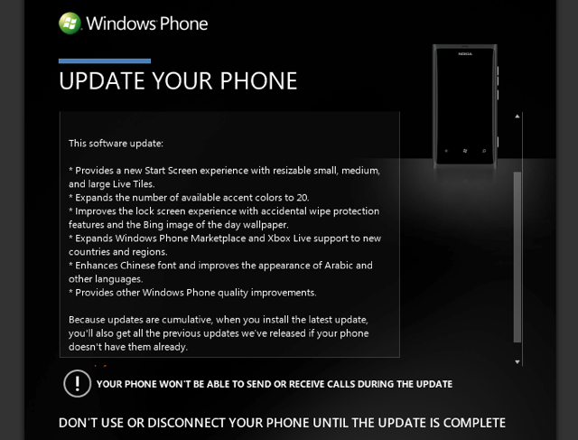 Zune Update to Windows Phone 7.8