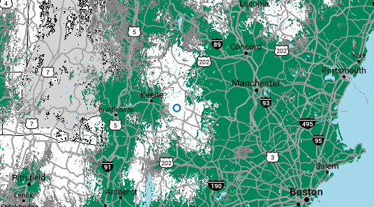 Roam Mobility Dead Zone in New Hampshire