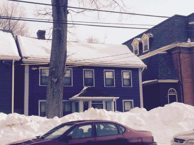 Front Roof with Snow