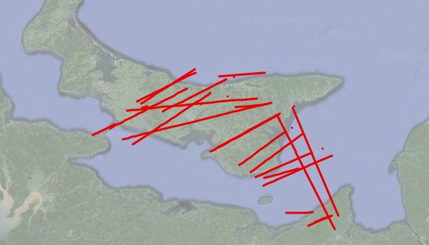 Flights over PEI