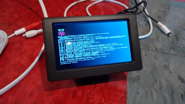 Raspberry Pi console on Backup Camera