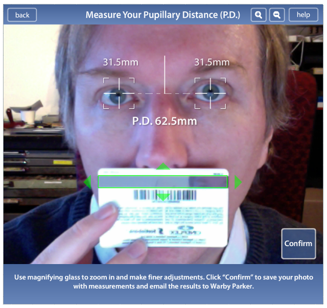 Warby Parker Pupillary Distance Calculator