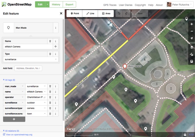 OpenStreetMap + CCTV