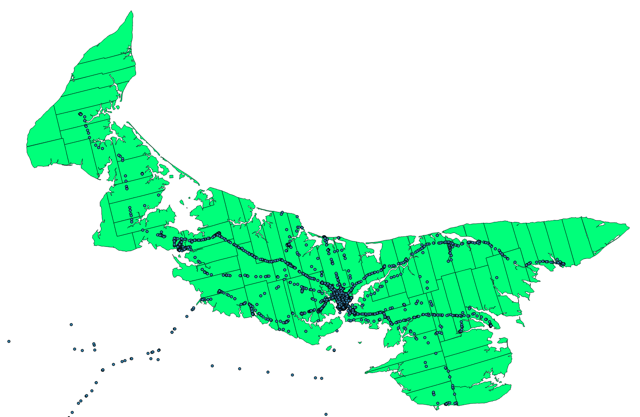 My Travels Overlaid on Holland Map