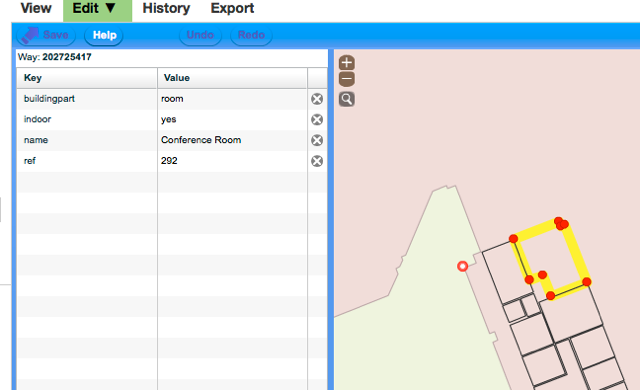 Robertson Library editoed in the OSM editor.