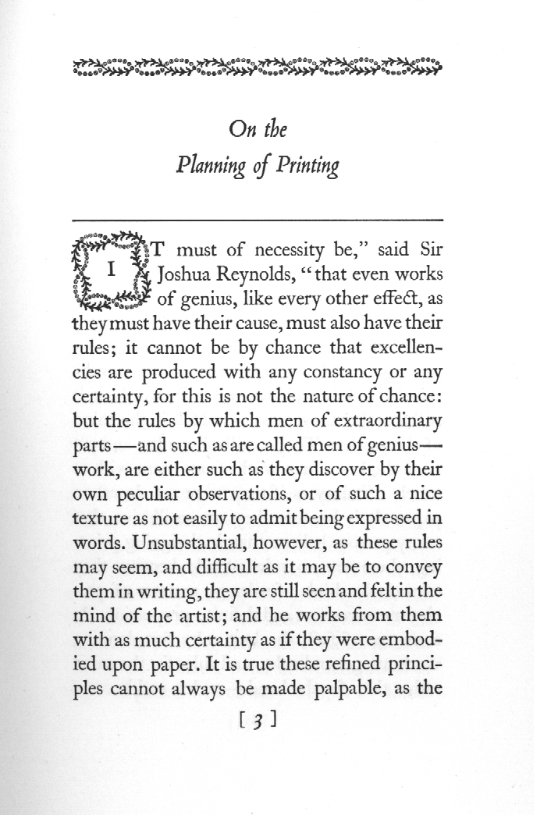 Page from In the Day's Work by D.B. Updike, 1924