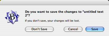 Screen Shot of OS X Dialog Box