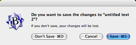 Screen Shot of OS X Dialog Box