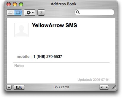 Address Book Screen Shot