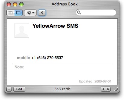 Address Book Screen Shot