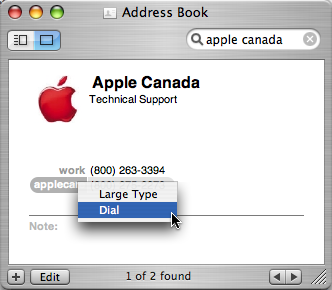 OS X Address Book