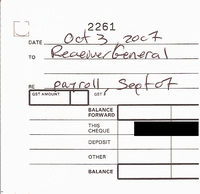 CRA cheque stub