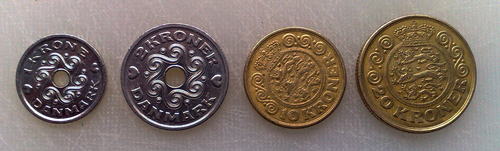 The major Danish coins