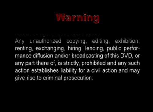 DVD Warning