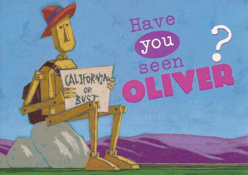 Have you seen Oliver? Postcard