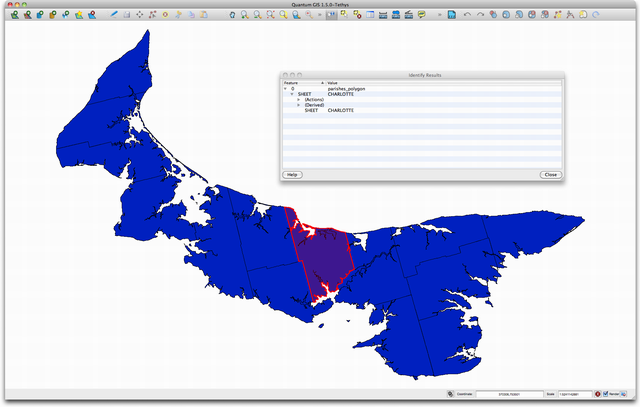 PEI Parish Map Screen Shot in Quantum GIS