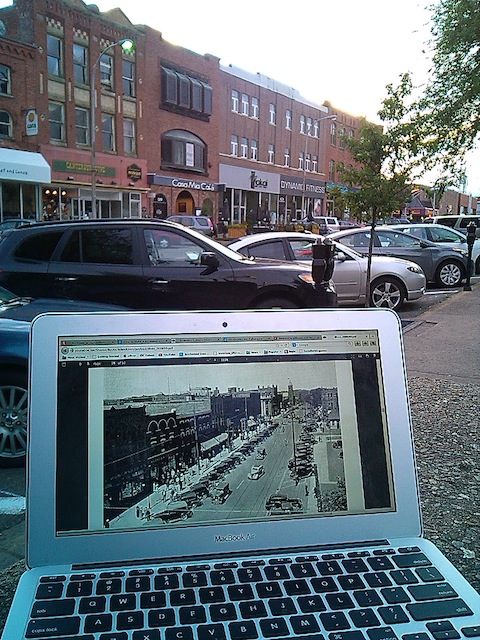 Queen Street then and now.