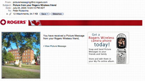 Rogers MMS Message in my Email Box