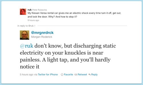 @ruk don't know, but discharging static electricity on your knuckles is near painless. A light tap, and you'll hardly notice it