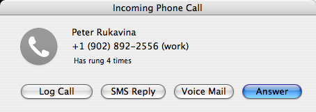 My T610 calling me on my iMac