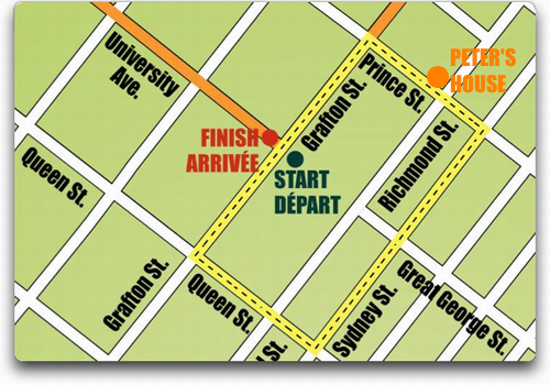 Tour de PEI Course Map in Charlottetown