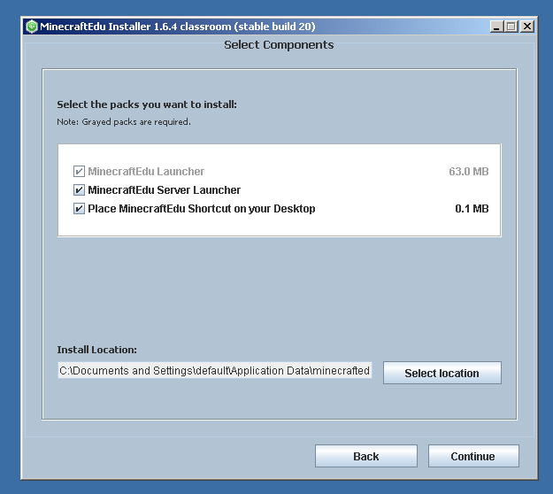 MinecraftEdu Server Installation Step 1