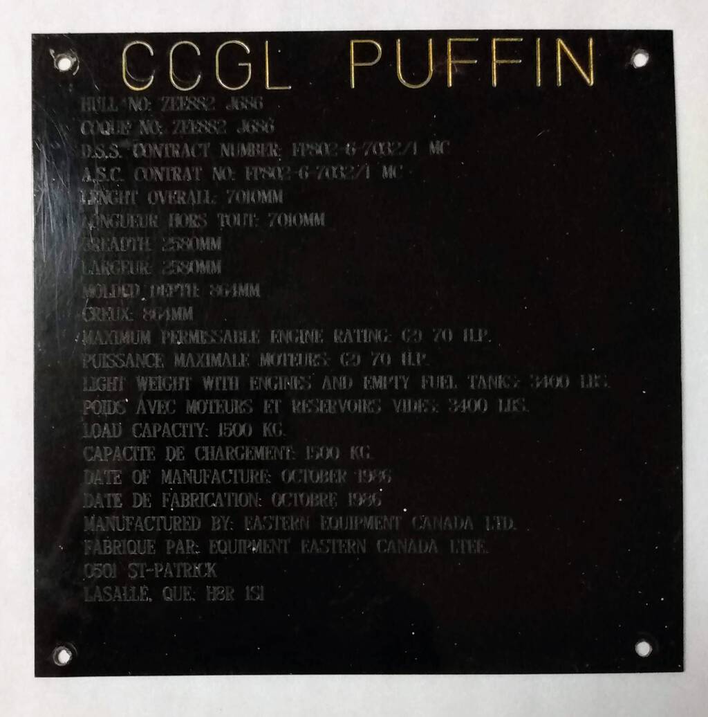 Puffin Nameplate