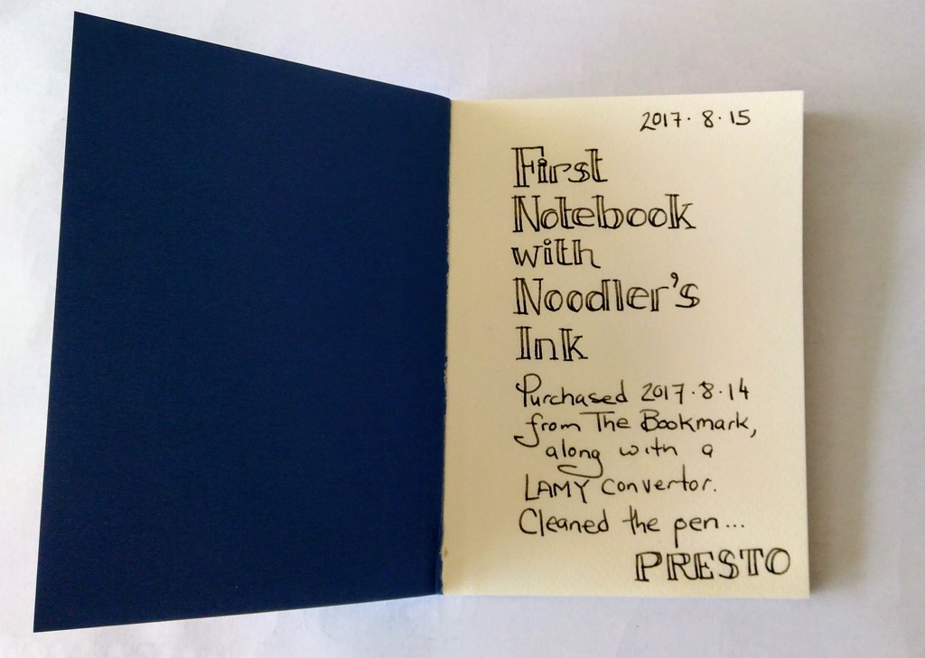 Fabriano Notebook with Noodler's Ink