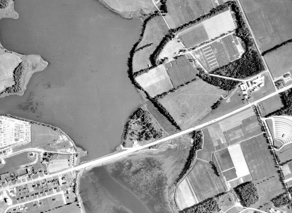 North River causeway in 1958.