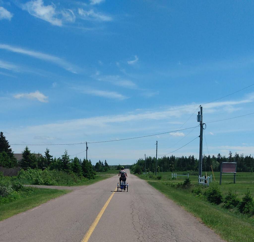 Oliver on a Tri-Rider