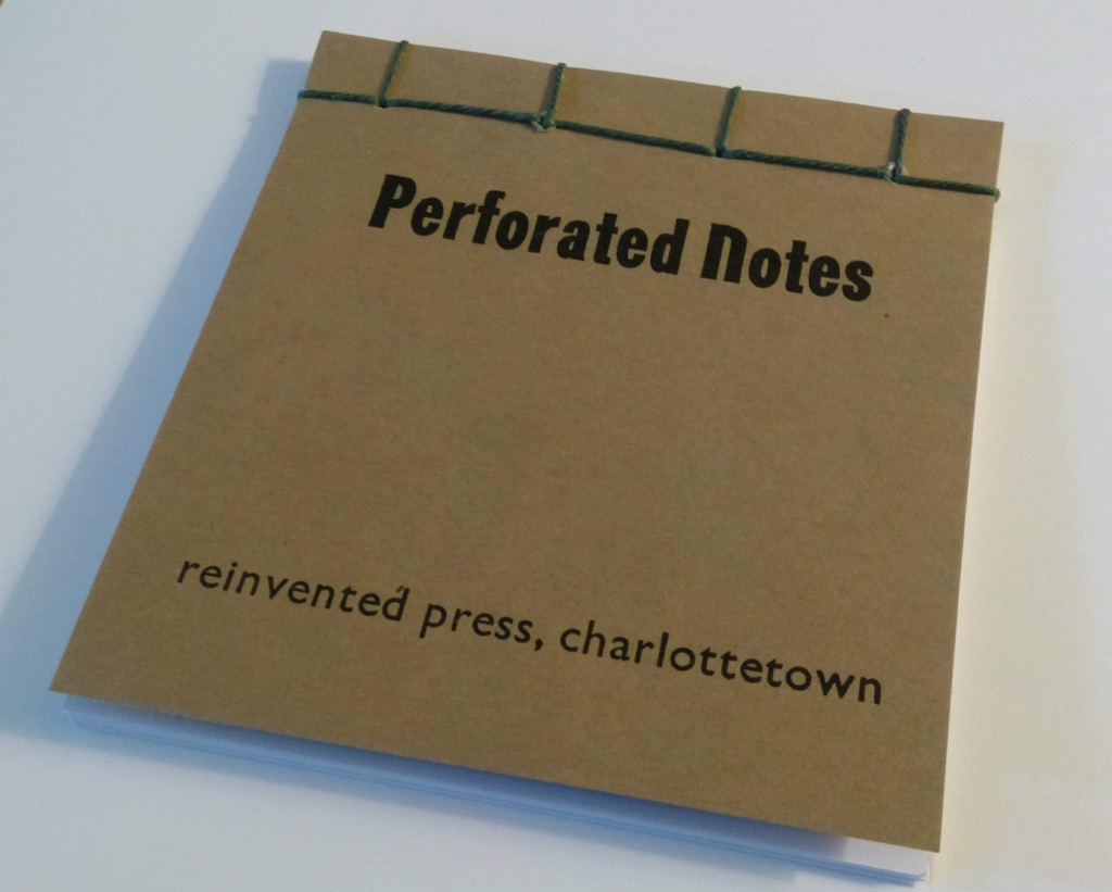 Photo of finished Perforated Notes book.