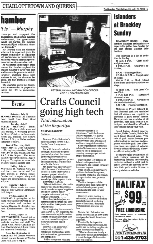 The Guardian, Charlottetown, Friday, July 23, 1993 (page 5)