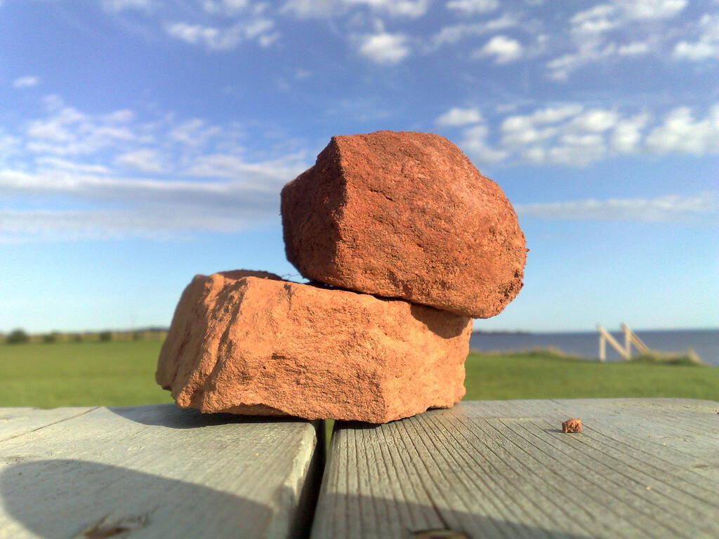 Red Rocks on Table 