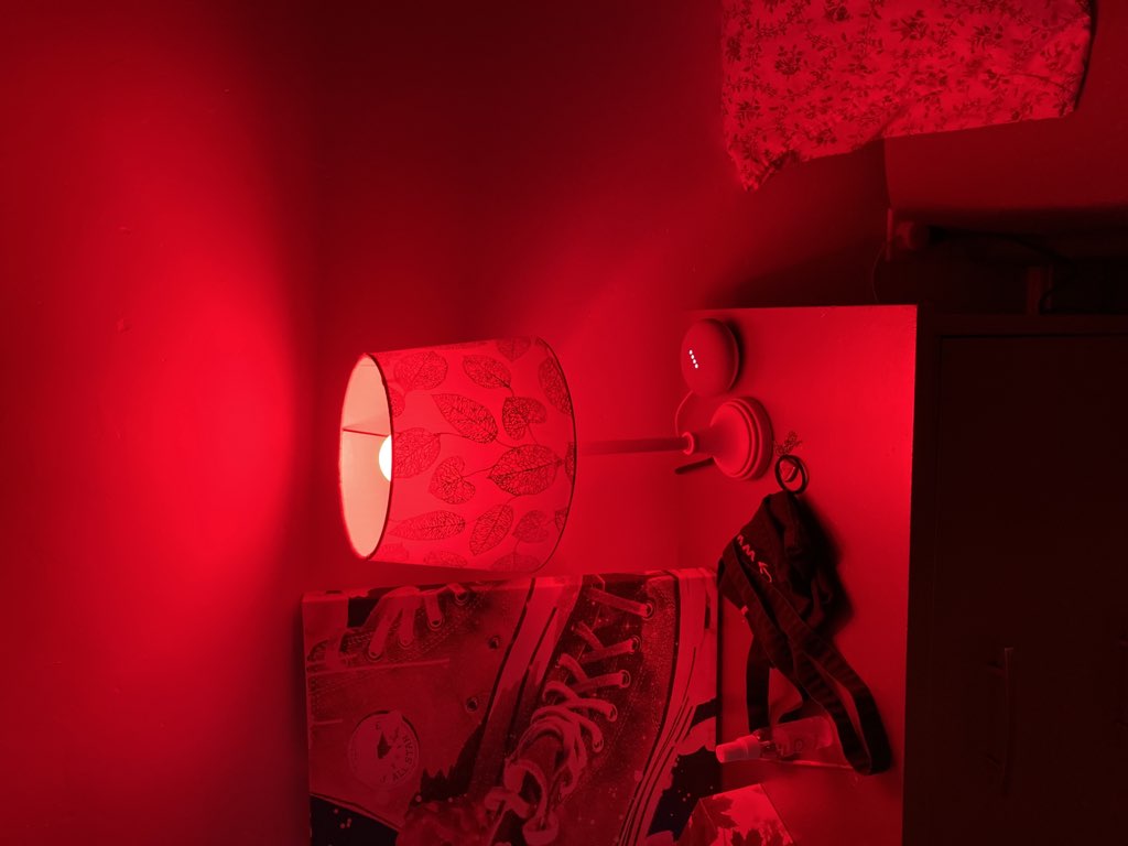 Red bulb.